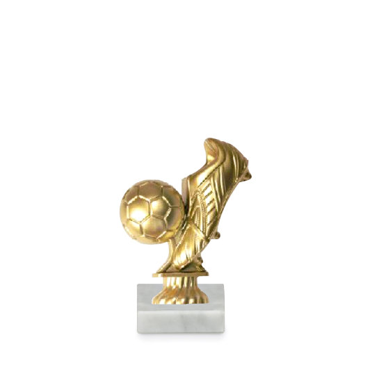 Figúrka so symbolom futbalu, 14 cm, zlato, vrátane podstavca