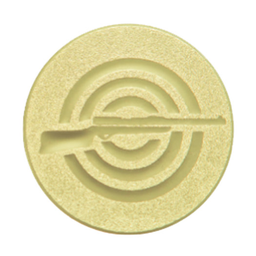 Emblém puška, priemer 25 mm