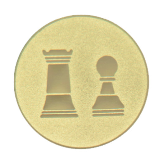 Emblém šach, priemer 25 mm