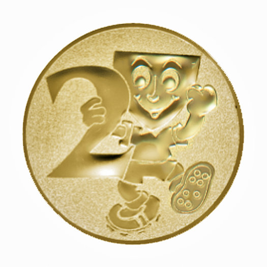 Emblém futbalista s číslom 